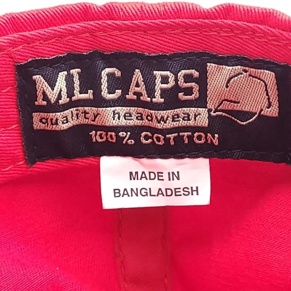 Marine Barracks Washington DC Hat Mens Adjustable Strapback Red Baseball Cap EUC